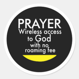 Pegatina Redonda Oración - Inalámbrico