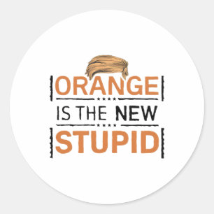 Pegatina Redonda Orange es la nueva broma estúpida de Trump