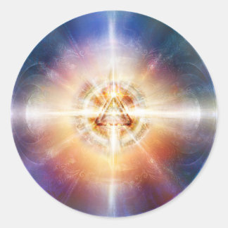 Pegatina Redonda Orb triangular H114 Star