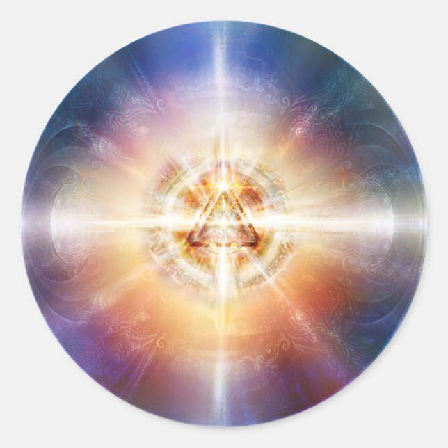 Pegatina Redonda Orb triangular H114 Star (Anverso)