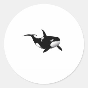 PEGATINA REDONDA ORCA