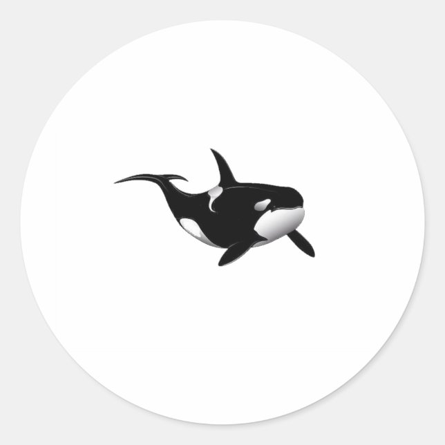 PEGATINA REDONDA ORCA (Anverso)