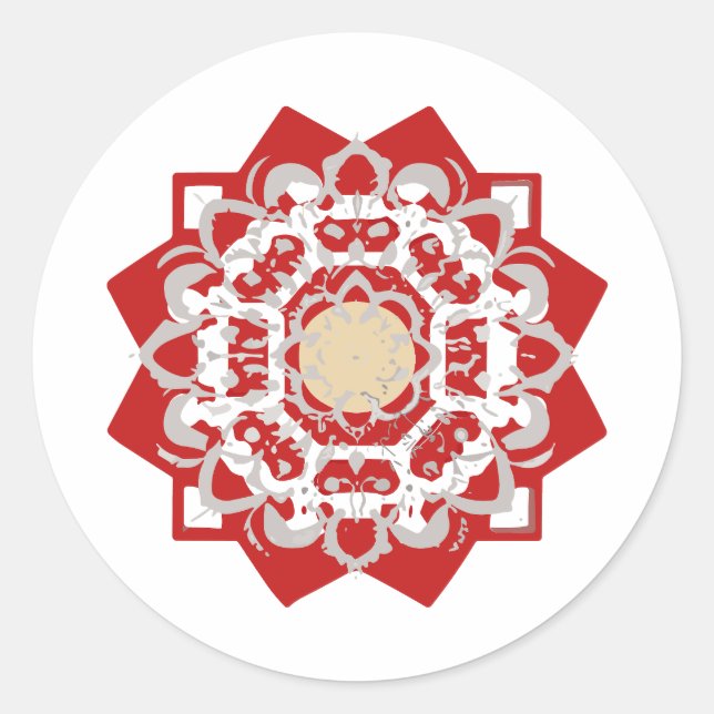 Pegatina Redonda orden de ampliación (Anverso)