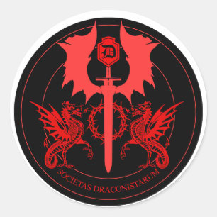 PEGATINA REDONDA ORDO DRAGON
