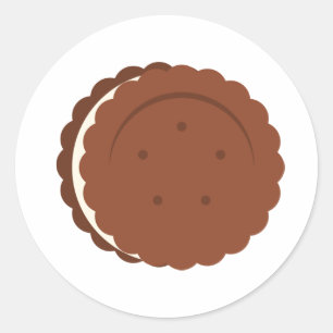 Pegatina Redonda Oreo Cookie