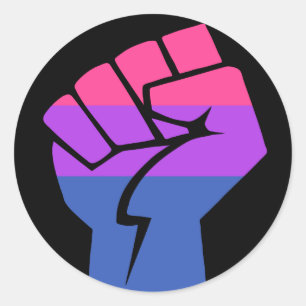 Pegatina Redonda Orgullo bisexual