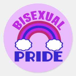 Pegatina Redonda Orgullo bisexual