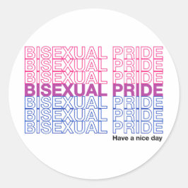 Pegatina Redonda Orgullo bisexual