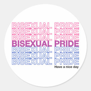 Pegatina Redonda Orgullo bisexual