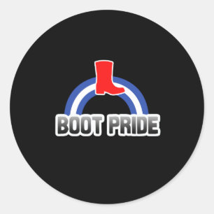 Pegatina Redonda Orgullo de Boot