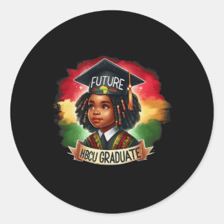 Pegatina Redonda Orgullo de futuros graduados de Hbcu niños negros 