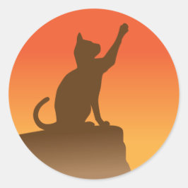 Pegatina Redonda Orgullo de trueno