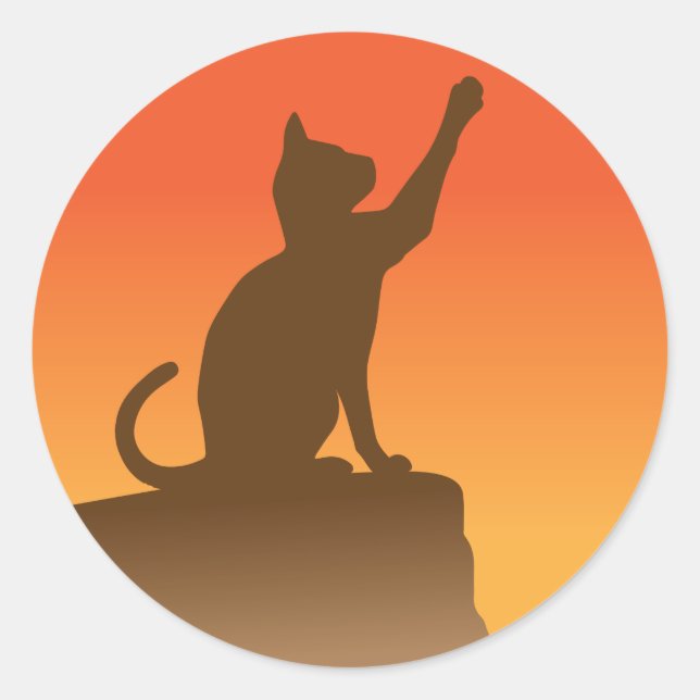 Pegatina Redonda Orgullo de trueno (Anverso)