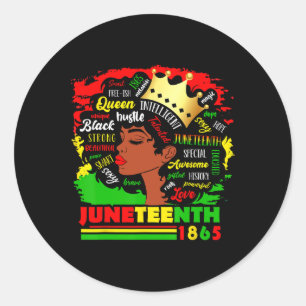 Pegatina Redonda Orgullo del 18 de junio de 1865 para celebrar a la