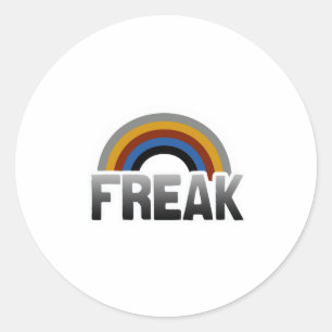 Pegatina Redonda Orgullo freak