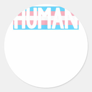 Pegatina Redonda Orgullo gay entre hombres humanos