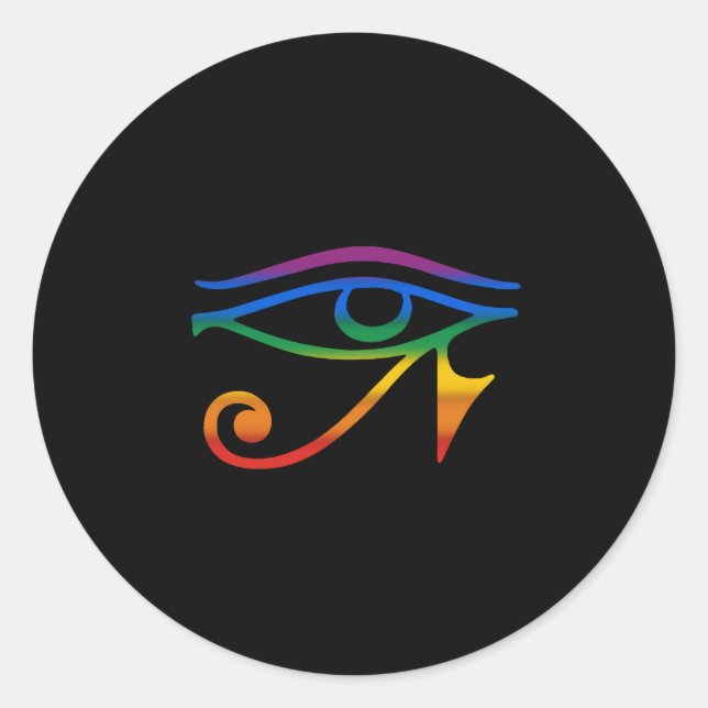 Pegatina Redonda Orgullo gay Gótico (Anverso)