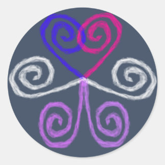 Pegatina Redonda Orgullo Intersexual