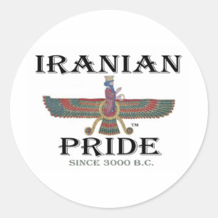 Pegatina Redonda Orgullo iraní