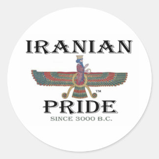 Pegatina Redonda Orgullo iraní