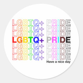 Pegatina Redonda Orgullo LGBTQ+