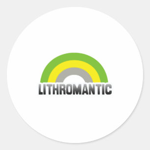 Pegatina Redonda Orgullo litromántico