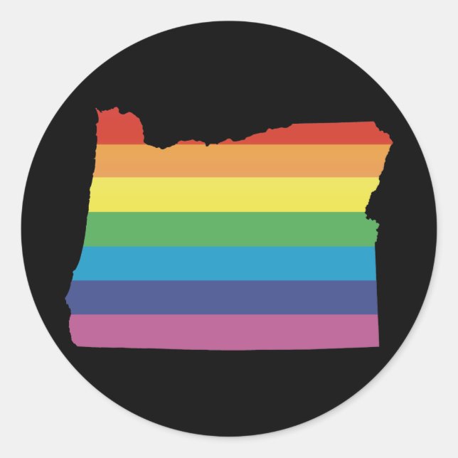 Pegatina Redonda orgullo orégano. (Anverso)