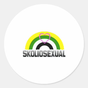 Pegatina Redonda Orgullo skoliosexual