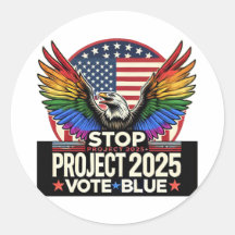 Orgullo - Stop Project 2025 - Vote Azul