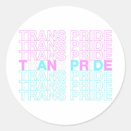 Pegatina Redonda Orgullo transgénero