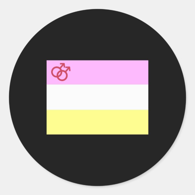 Pegatina Redonda Orgullo Twink (Anverso)
