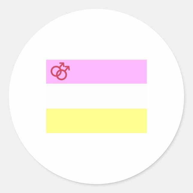 Pegatina Redonda Orgullo Twink (Anverso)