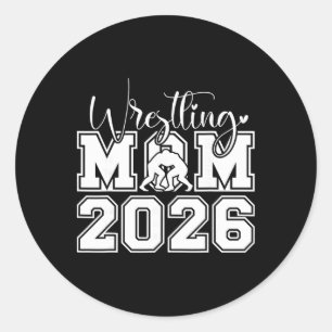 Pegatina Redonda Orgullosa Madre de Luchador de 2026 Orgullosa Madr