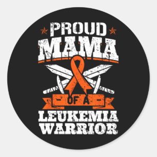 Pegatina Redonda Orgullosa Mamá De Un Blo De Conciencia De La Madre