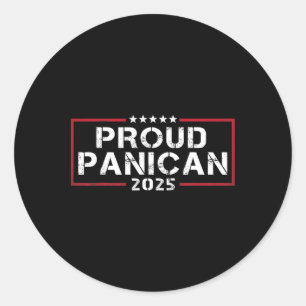 Pegatina Redonda Orgullosa Panamericana De La Fiesta Panamericana H