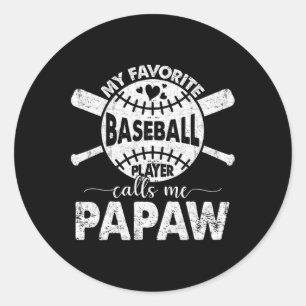 Pegatina Redonda Orgulloso De Ser Llamado Papaw Mi Vendedor Favorit