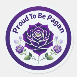 Pegatina Redonda Orgulloso de ser pagano
