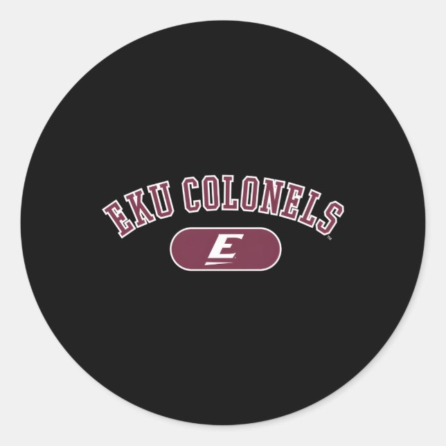 Pegatina Redonda Oriental Kentucky Colonels Varsity (Anverso)