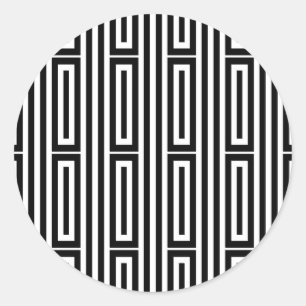 Pegatina Redonda Origen étnico abstracto