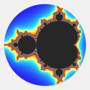 Pegatina Redonda Original Mandelbrot Set 03 - Fractal