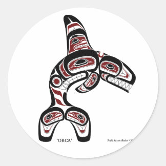 Pegatina Redonda orilla