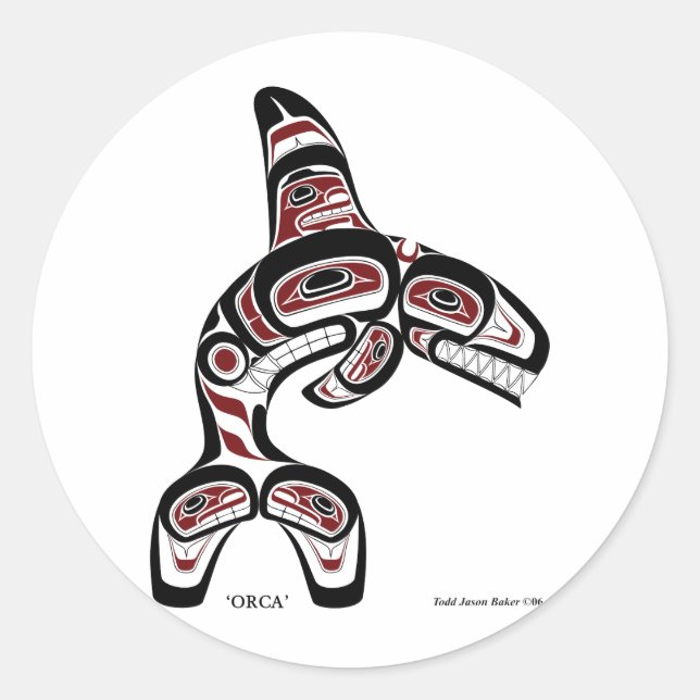 Pegatina Redonda orilla (Anverso)