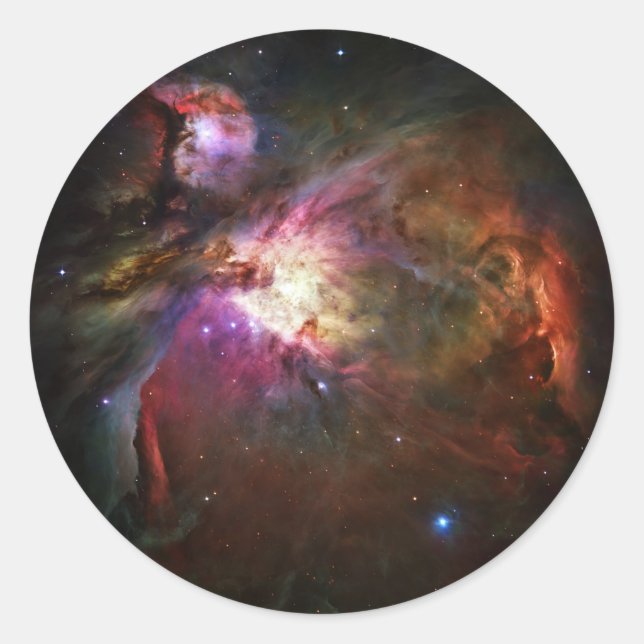 Pegatina Redonda Orion Nebula (Anverso)