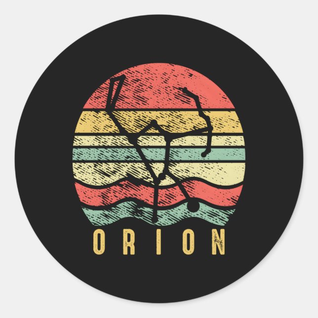 Pegatina Redonda Orion Star Constellation Orion Starsemilla (Anverso)