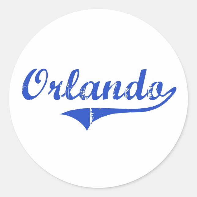 Pegatina Redonda Orlando City Classic (Anverso)