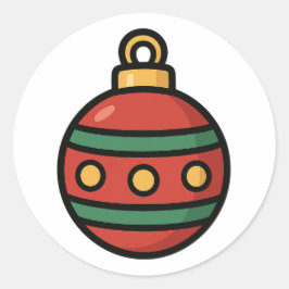 Pegatina Redonda Ornament 