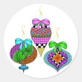 Pegatina Redonda Ornament Twist