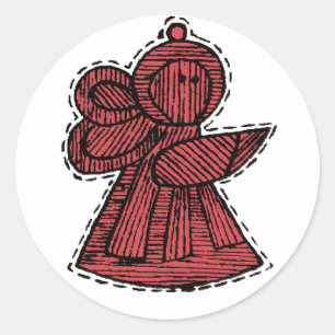 Pegatina Redonda Ornamentos de época