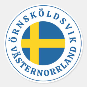 Pegatina Redonda ÖRNSKÖLDSVIK VÄSTERNORRLAND Suecia