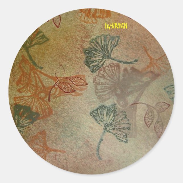 Pegatina Redonda Oro T1608-ggko (Anverso)